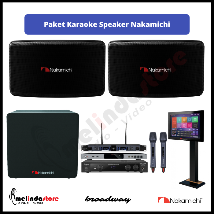 Paket Karaoke Speaker Nakamichi F1 - Lengkap